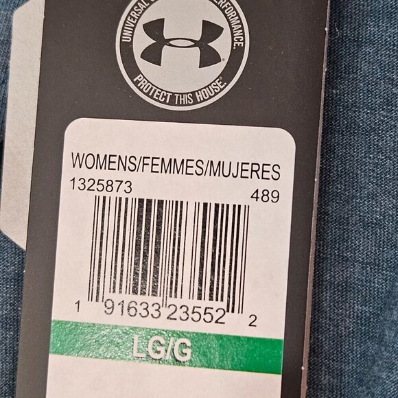 NEW Under Armour Top Large UA Open Back Long Sleeve Thunder Blue 1325873-489 NWT - Picture 10 of 13